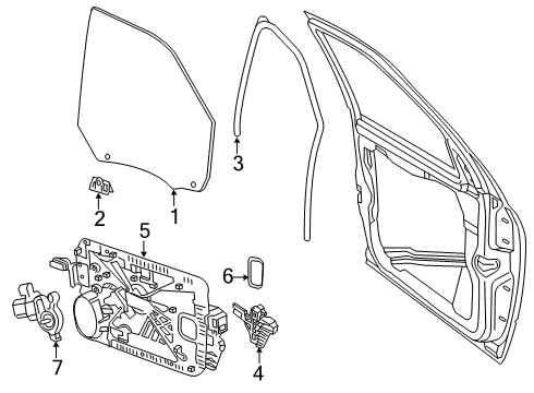 PANEL-CARRIER PLATE Diagram for 68171825AD