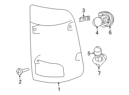 LAMP-BACK UP LAMP Diagram for 68046629AB