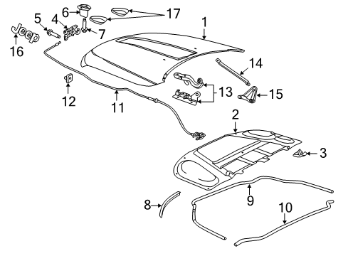 SILENCER-HOOD Diagram for 68265872AB