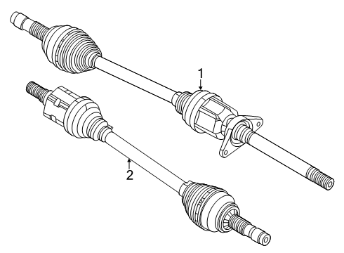Axle Half Shaft Diagram for 68505169AB