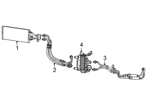 OIL COOLER PRESSURE AND RET Diagram for 68379508AC