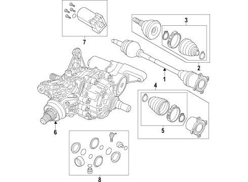 REAR AXLE Diagram for 68580869AA