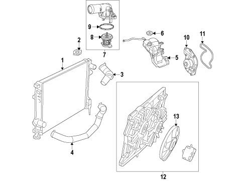 Thermostat Housing Diagram for 5184977AI