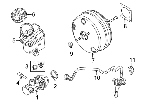 POWER BRAKE Diagram for 68638158AA