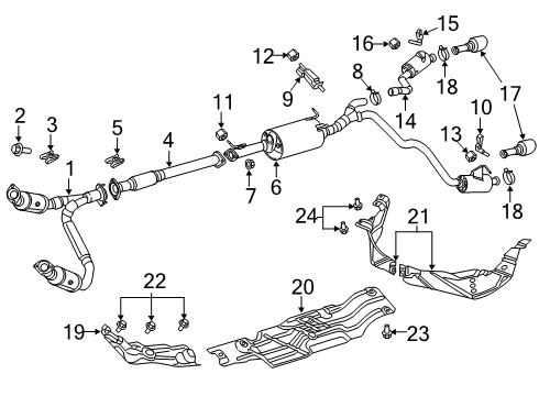 Tailpipe Diagram for 68530443AA