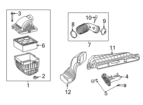 Air Filter Diagram for 57008652AA