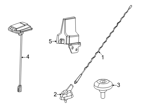 BASE-CABLE & BASE ASSY Diagram for 68522638AA