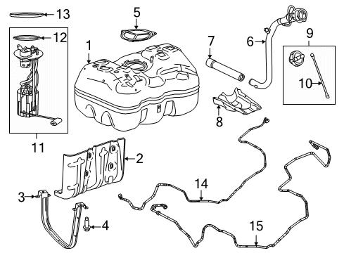 Fuel Filler Cap Diagram for 57008425AD