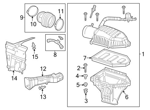 Air Cleaner Diagram for 53011130AB