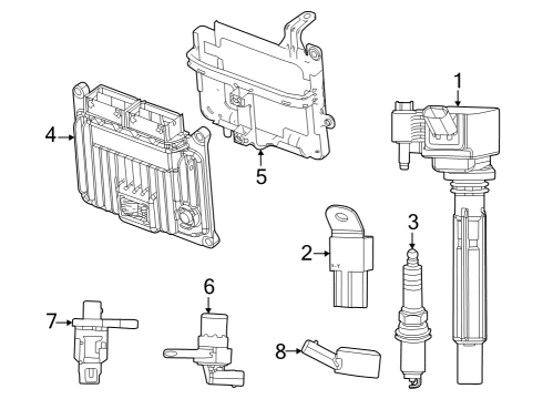 GENERIC ENGINE Diagram for 68414847AK