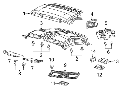 CONSOLE-OVERHEAD Diagram for 7MP79LDMAA