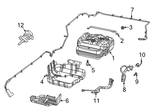 Fuel Filler Tube Diagram for 52030406AC