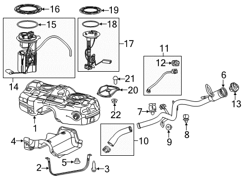 Fuel Pump/Level Unit Diagram for 68656921AA