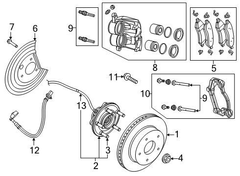 Hex Lock Diagram for 6513404AA