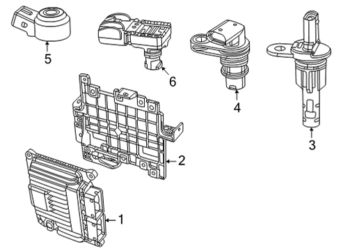 Module Bracket Diagram for 68421641AA