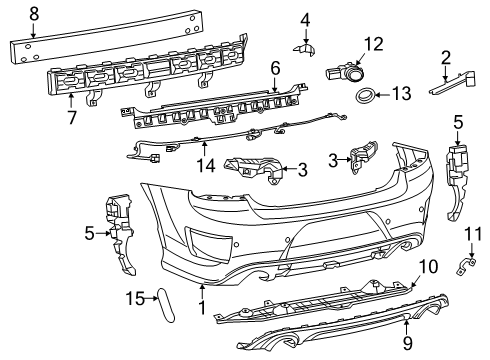2021 Dodge Charger Parking Aid Diagram 3
