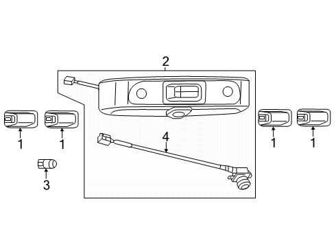 2024 Ram ProMaster EV Parking Aid Diagram 3