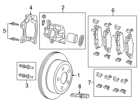 Disc Brake Caliper Adapter Diagram for 68376747AC