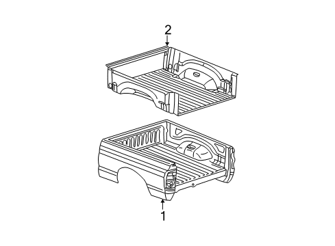Under Rail Bed Liner Kit Diagram for 82211286AC