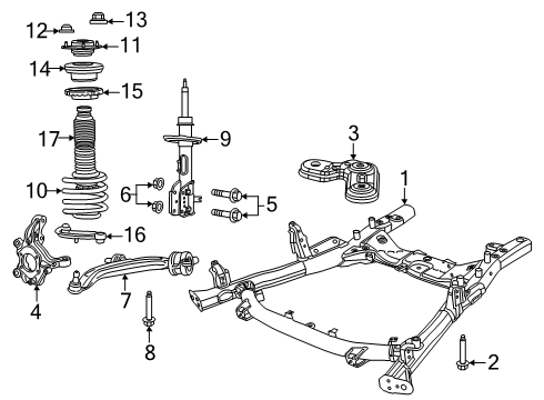 Suspension Diagram for 68621603AA