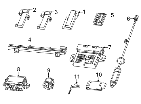 ANTENNA-PASSIVE ENTRY Diagram for 68576274AA