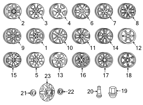 Wheel-Spare Diagram for 4755196AD
