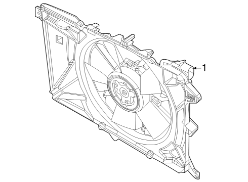 RADIATOR COOLING Diagram for 68453302AA