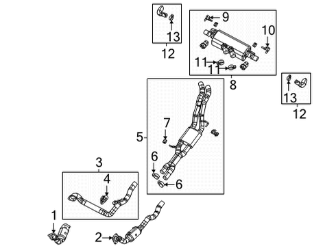 Exhaust Muffler Diagram for 68483791AJ