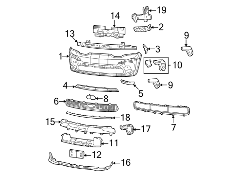 Air Deflector Diagram for 68504198AA
