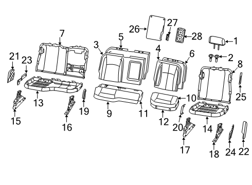 CUPHOLDER-CONSOLE Diagram for 7TA25LU7AA