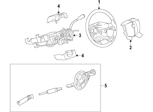Steering Wheel Diagram for 7QW993N8AA