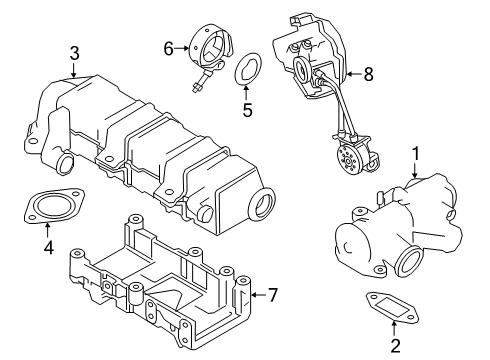EGR Valve Diagram for 68733668AA
