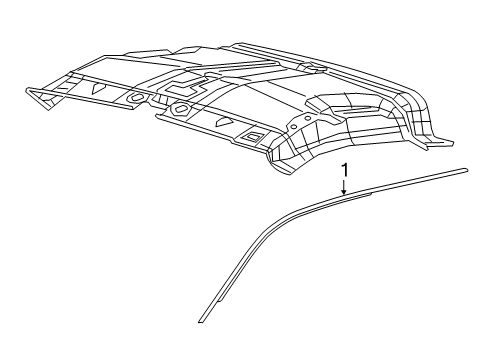 Drip Rail Diagram for 68565221AA