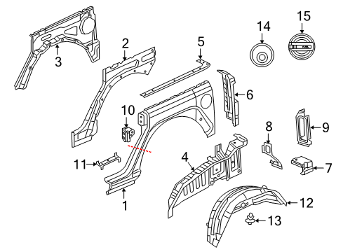 HOUSING-FUEL FILL Diagram for 68410780AH
