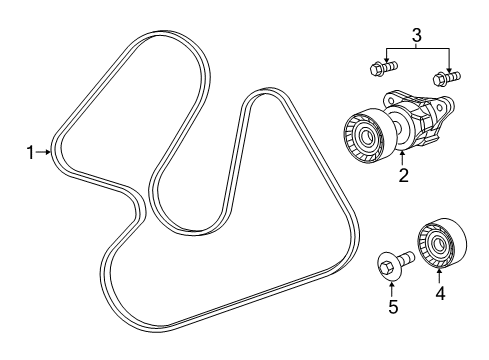 Serpentine Belt Diagram for 5281238AA