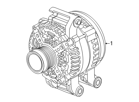 Engine Alternator Diagram for 68581457AC