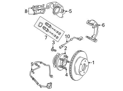 Wheel Speed Sensor Diagram for 56041317AC