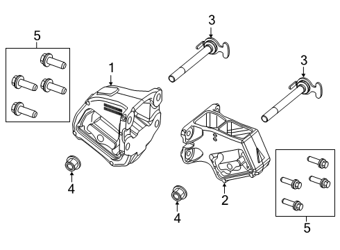 INSULATOR-Engine Mount Diagram for 68500740AA