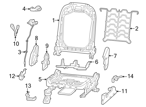 BRACKET-SEAT Diagram for 68640128AA