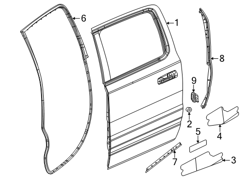 DOOR-REAR Diagram for 68292594AH