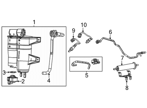 TUBE-VAPOR Diagram for 68424095AB