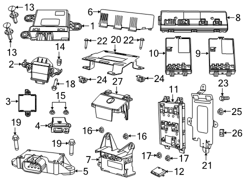 Gateway Module Diagram for 68623397AA