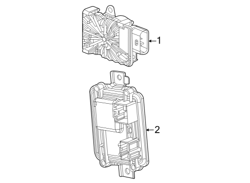 Transfer Case Control Module Diagram for 68593804AB