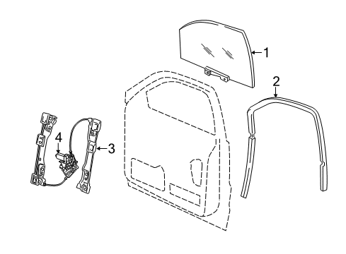 GLASS-FRONT DOOR Diagram for 68068671AE