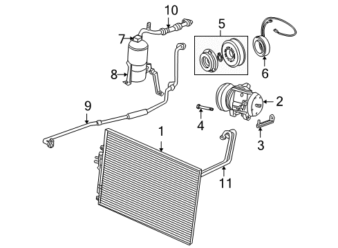 Air Conditioner Liquid Line Diagram for 55115914AD