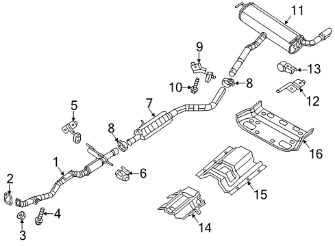Exhaust Diagram for 68286399AC