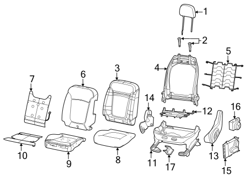 Front Headrest Diagram for 7RN71U0EAA