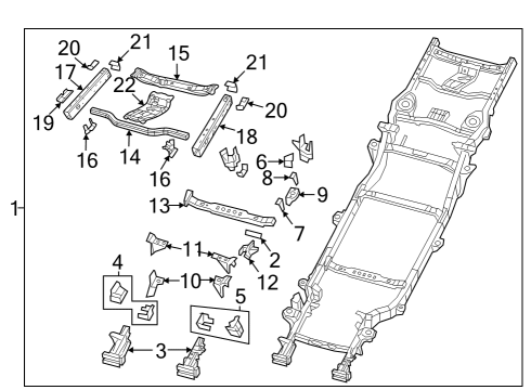 BRACKET-LOWER CONTROL ARM Diagram for 68661070AA