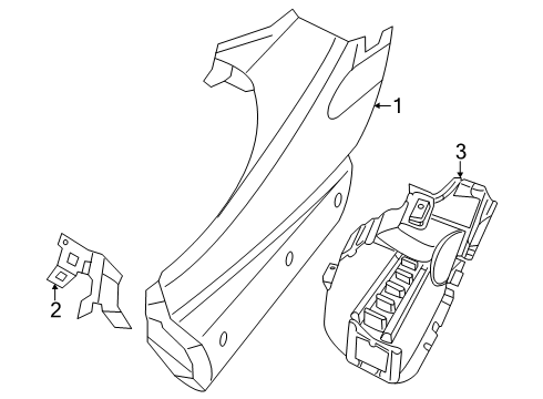 2025 Ram ProMaster EV Fender & Components Diagram 2