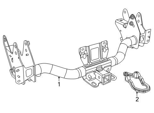 2025 Ram 1500 Trailer Hitch Components Diagram 2
